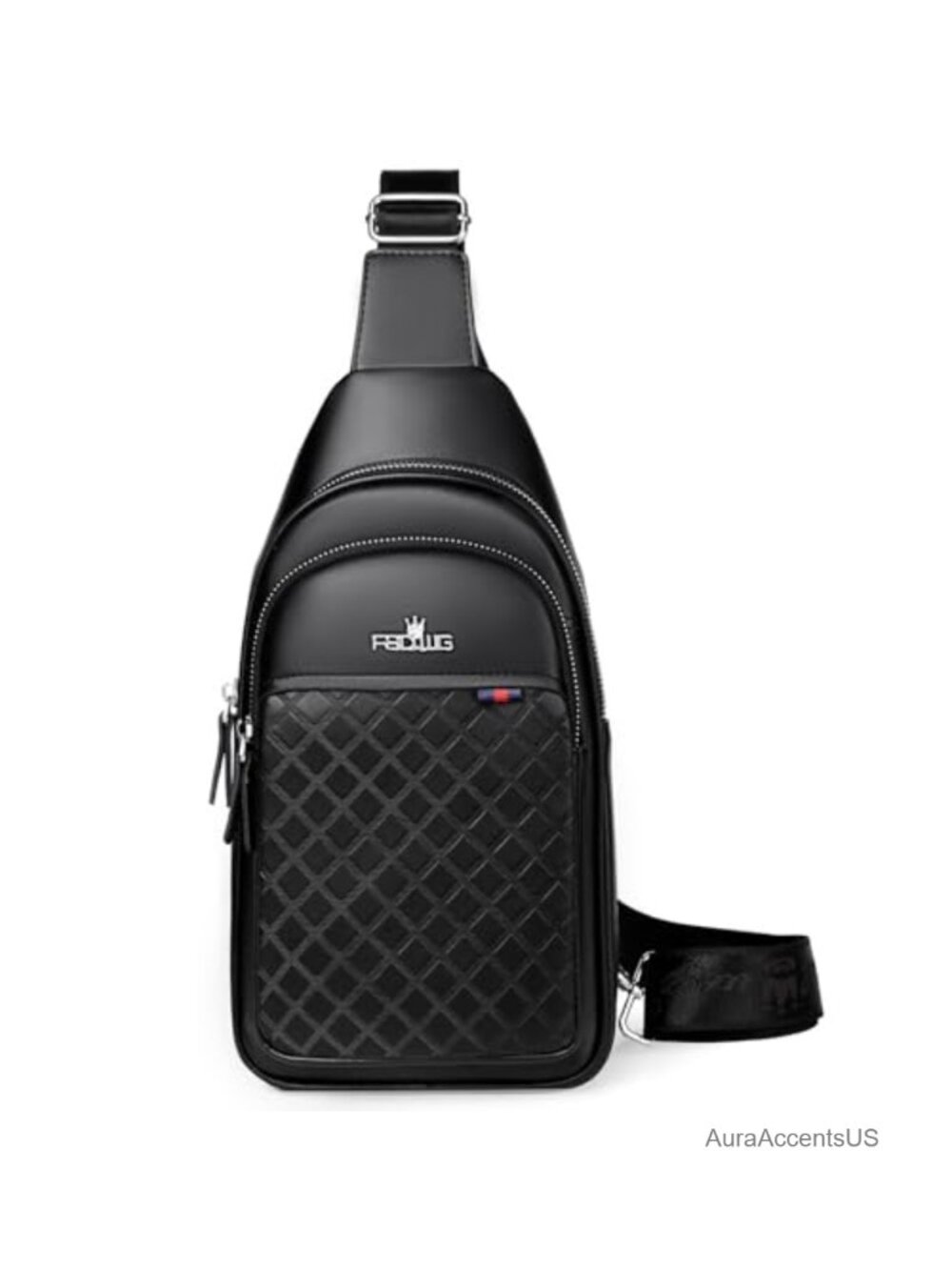 PU Leather Sling Backpack Crossbody Shoulder Bag Travel Purse Water Resistant